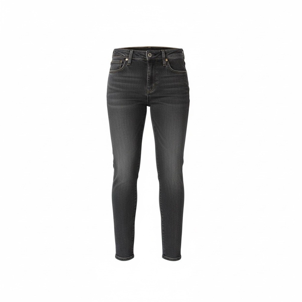 Women's Levi's High Rise Skinny Ankle Straight Jeans Black Size 25